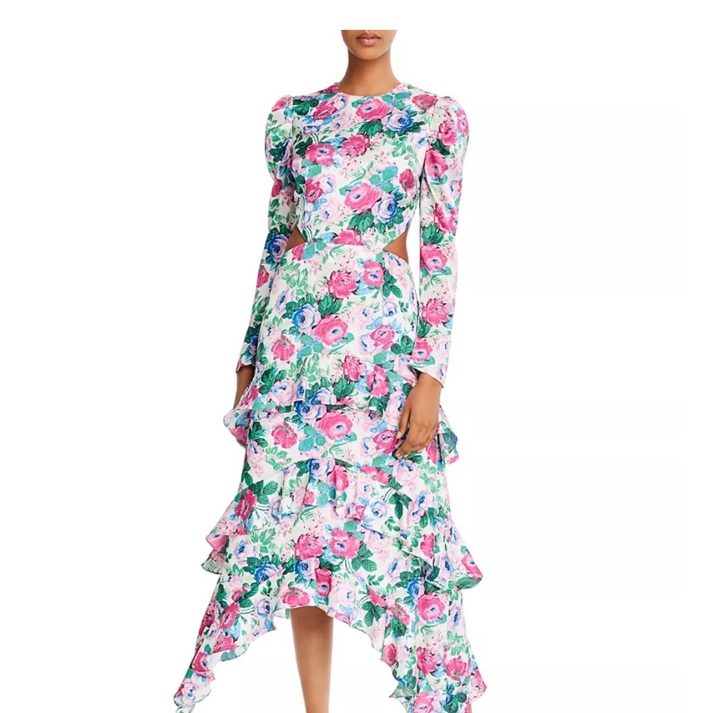 NWT Wayf Multicolor Floral Long Sleeve Dress